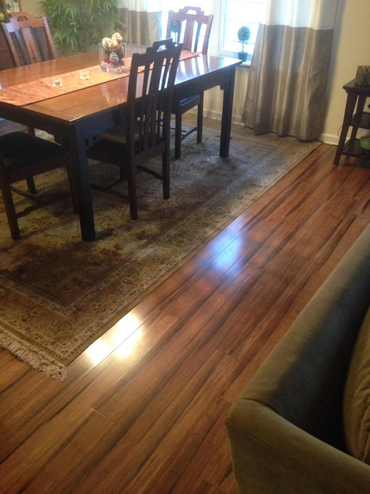 Dining room with hardwood floor
